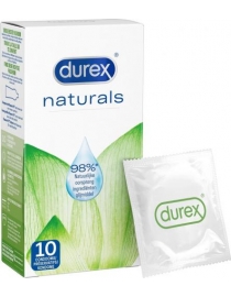 Prezervatyvai Durex Naturals 10 vnt. dėžutė